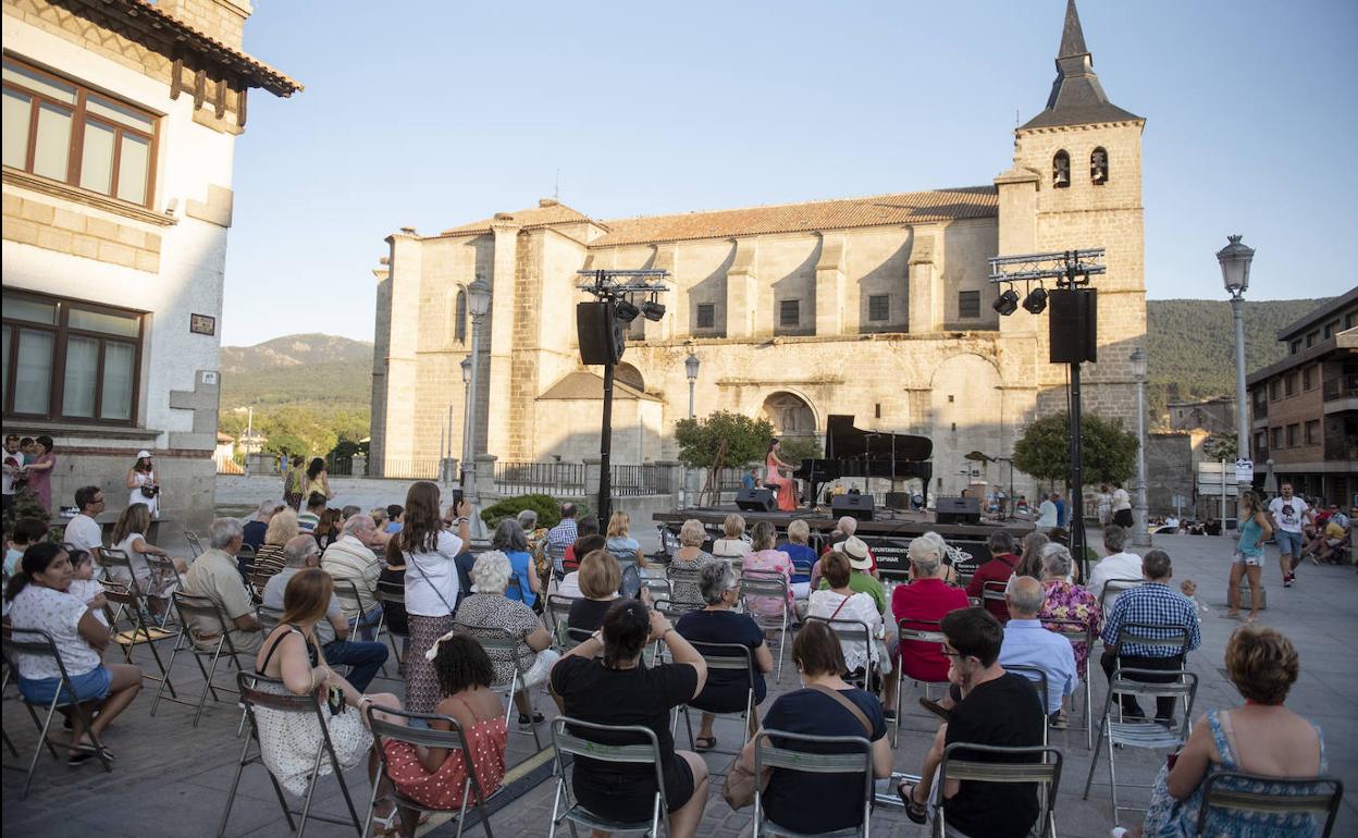 Concierto en El Espinar el pasado julio. 