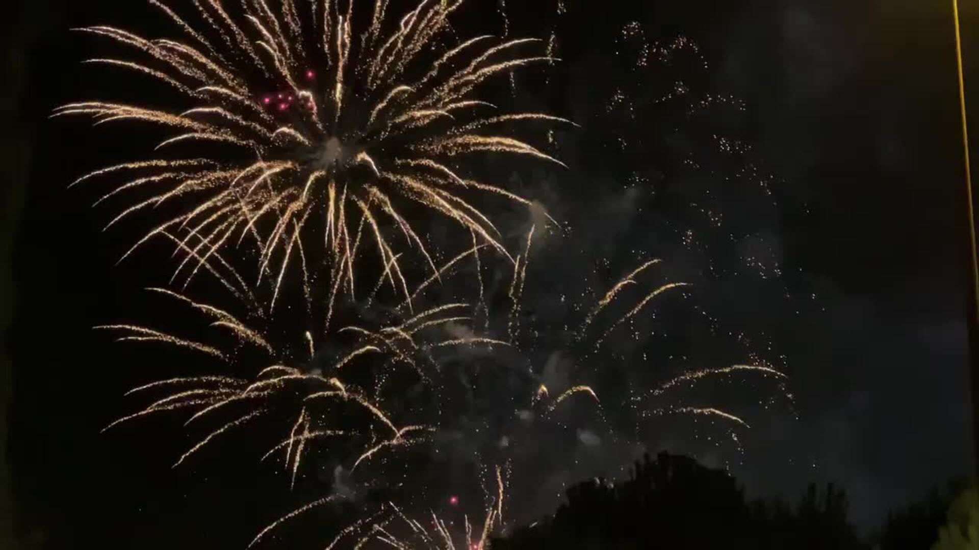 Así han sido los fuegos artificiales de este jueves de fiestas de Valladolid