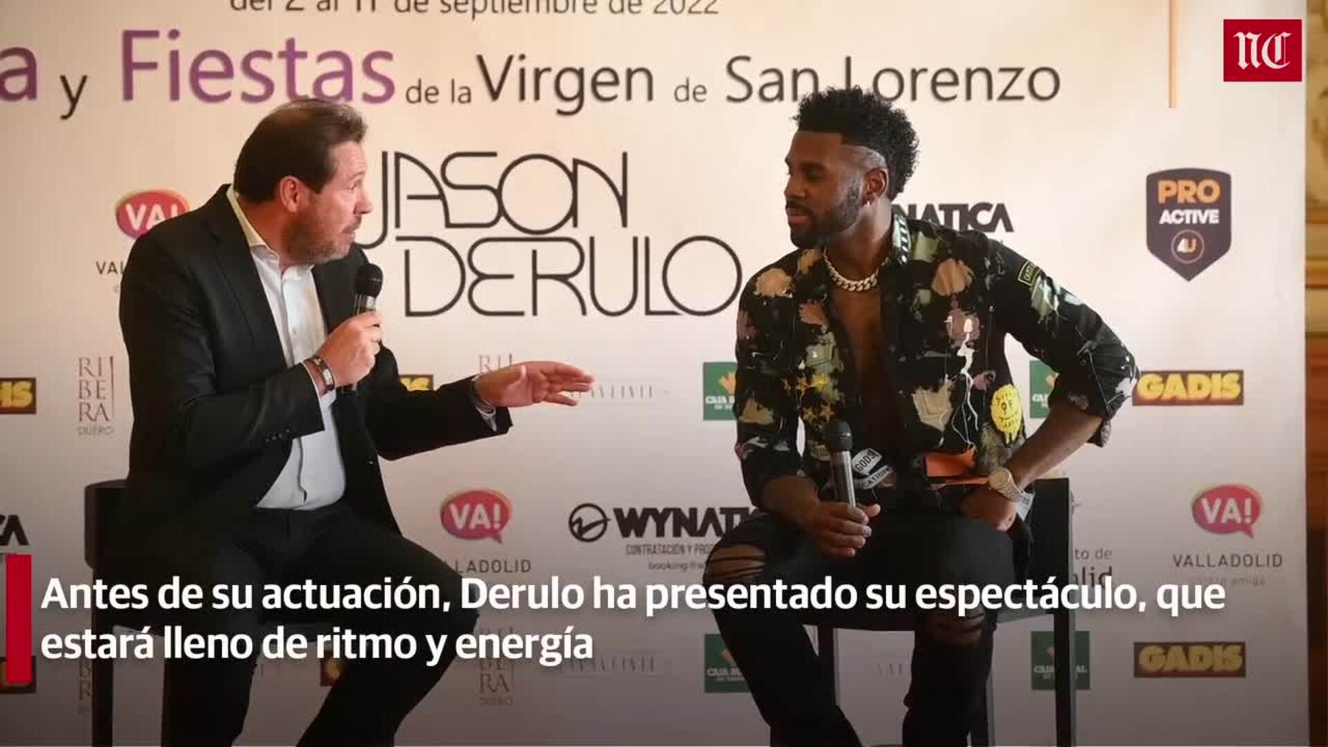 Jason Derulo en Valladolid, baño de masas y rueda de prensa