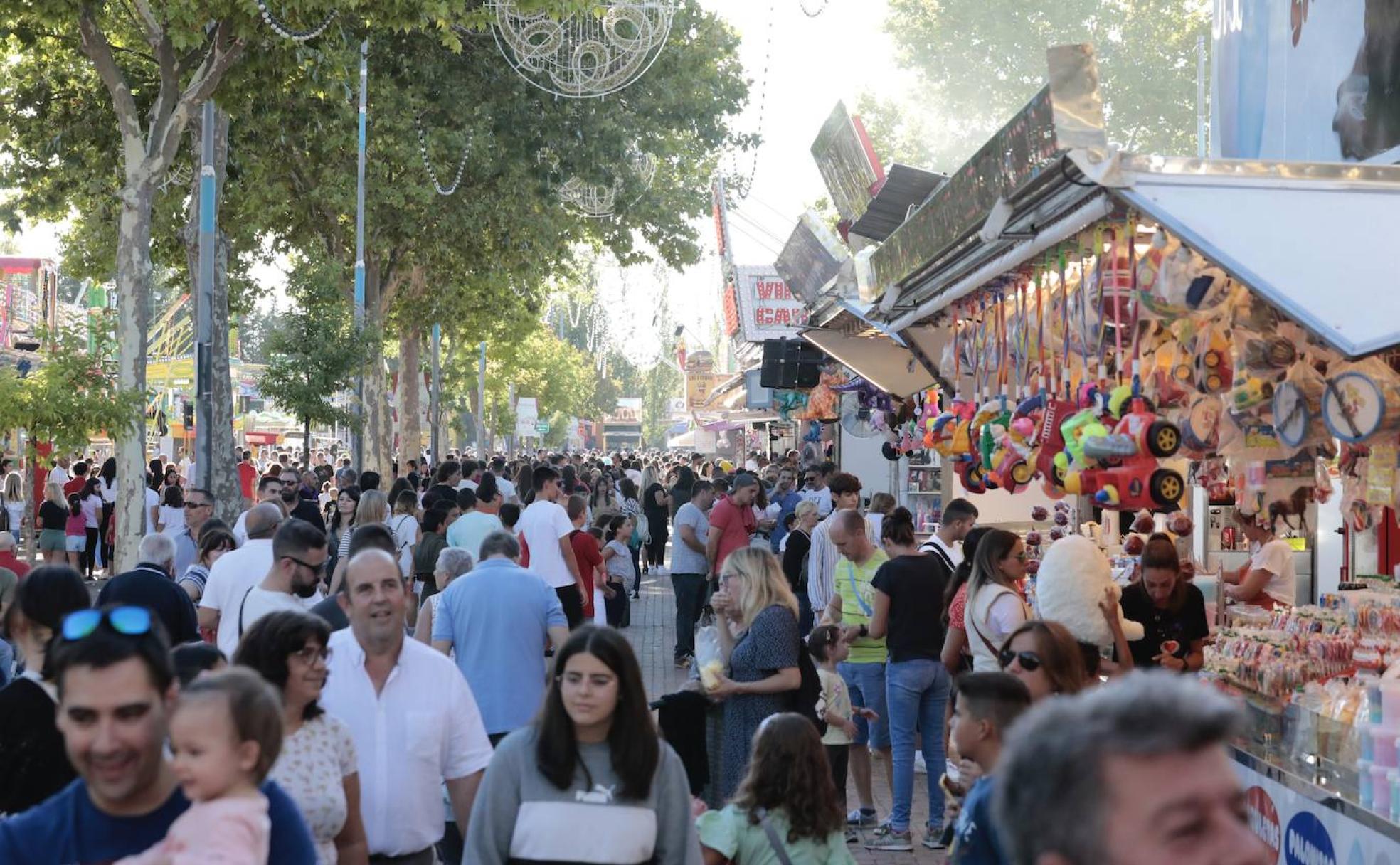 Feria de Carruseles en las fiestas de la Virgen de San Lorenzo 2022. 