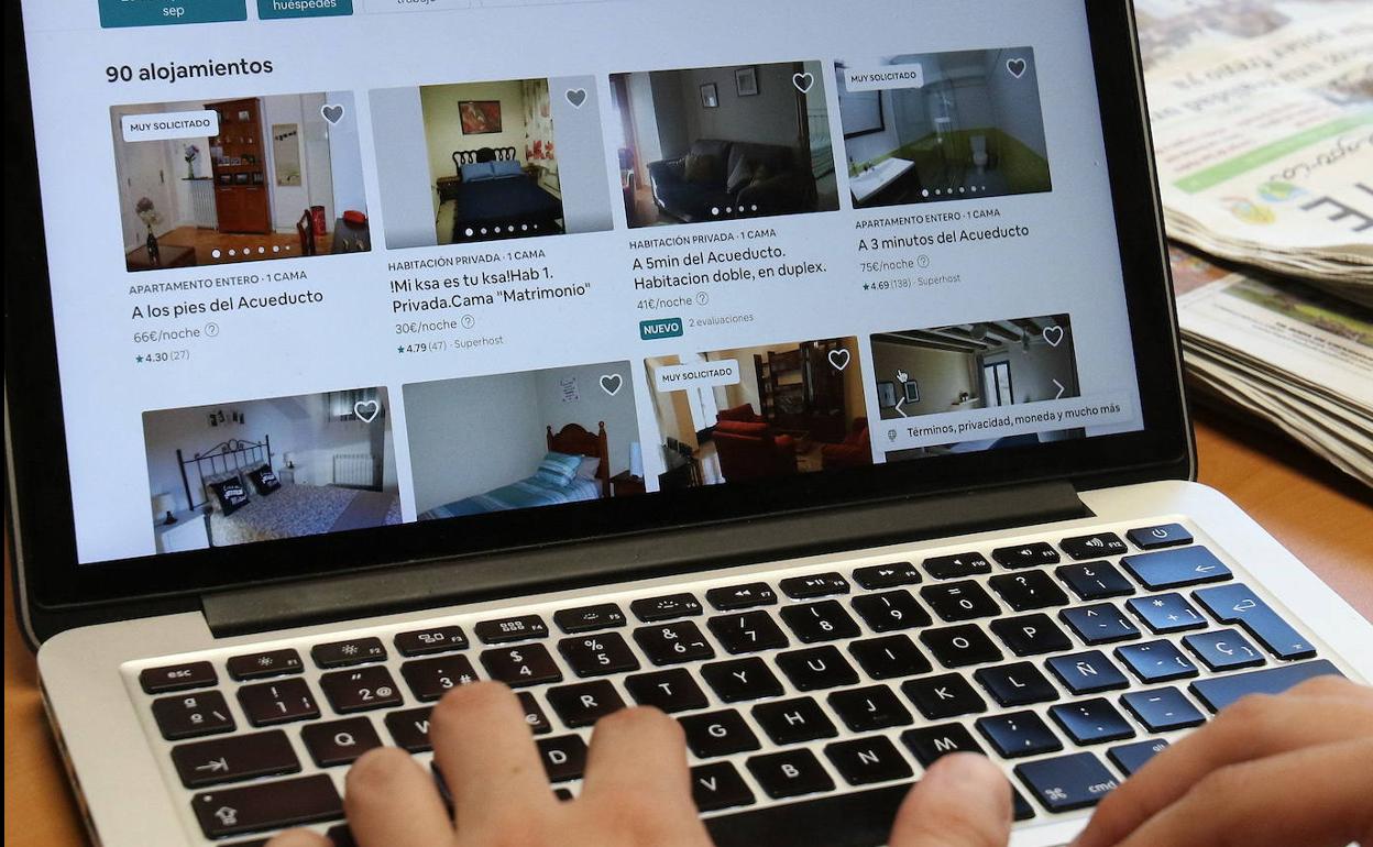 Búsqueda 'on-line' de apartamentos turísticos. 