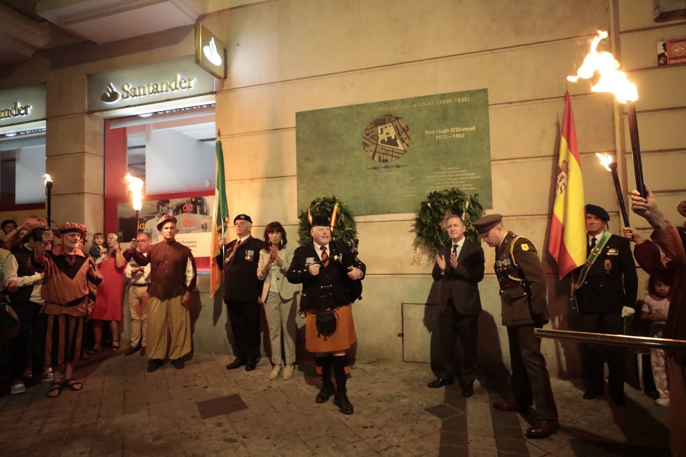 Fotos: Homenaje al héroe irlandés Red Hugh O&#039;Donnell en Valladolid