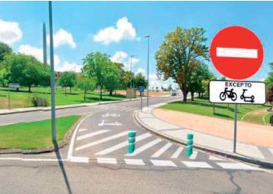 Imagen secundaria 1 - Simulaciones de la segunda fase del carril bici en Nueva Segovia, Comunidad de Ciudad y Tierra y La Albuera.