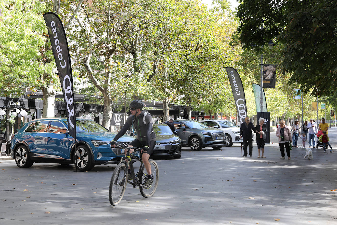 Veinte empresas muestran sus vehículos cero emisiones en el Parque del Salón y en la Calle Mayor para concienciar a los palentinos de la necesidad de cuidar el planeta