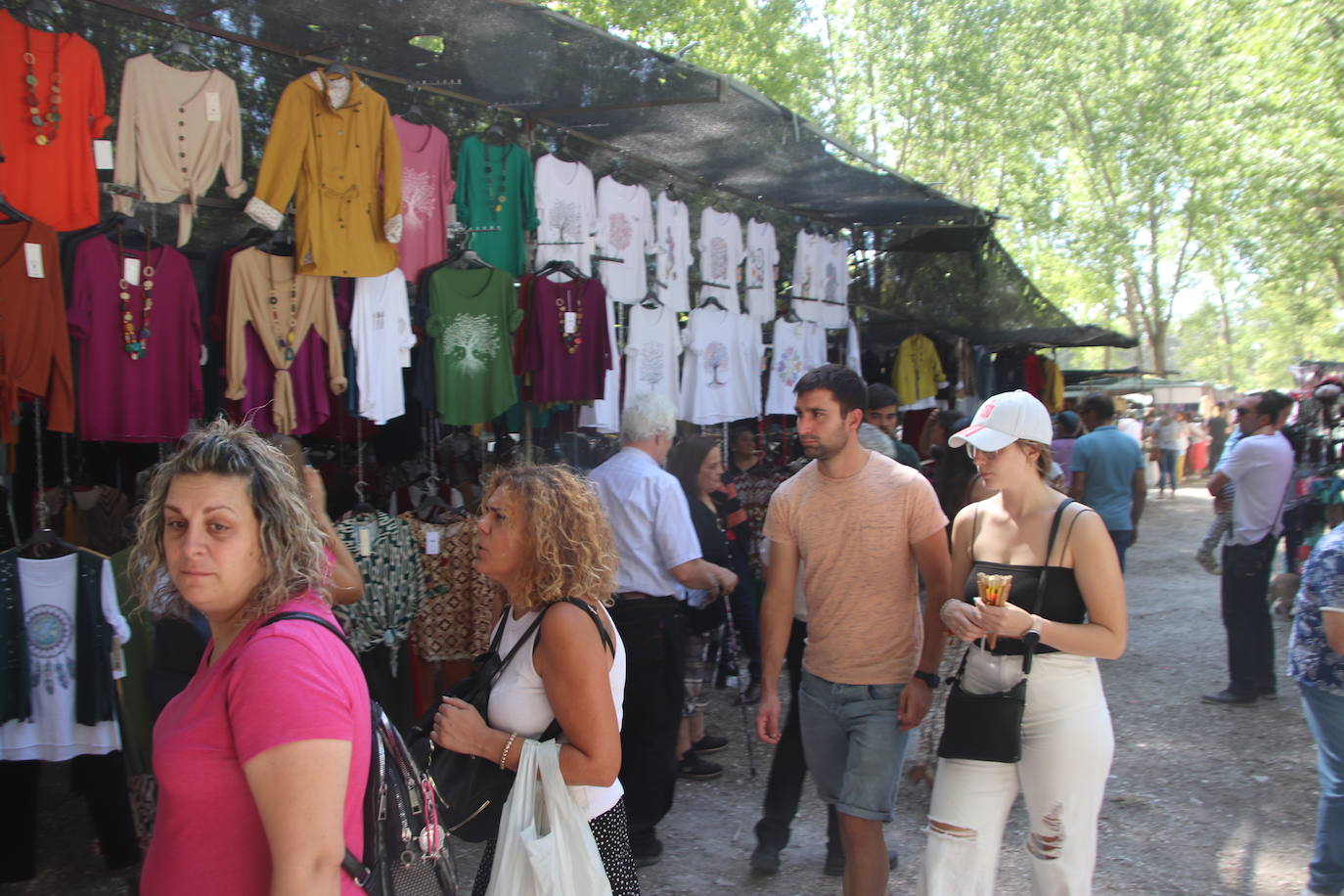 Miles de personas, este domingo en la romería de la Virgen del Henar.