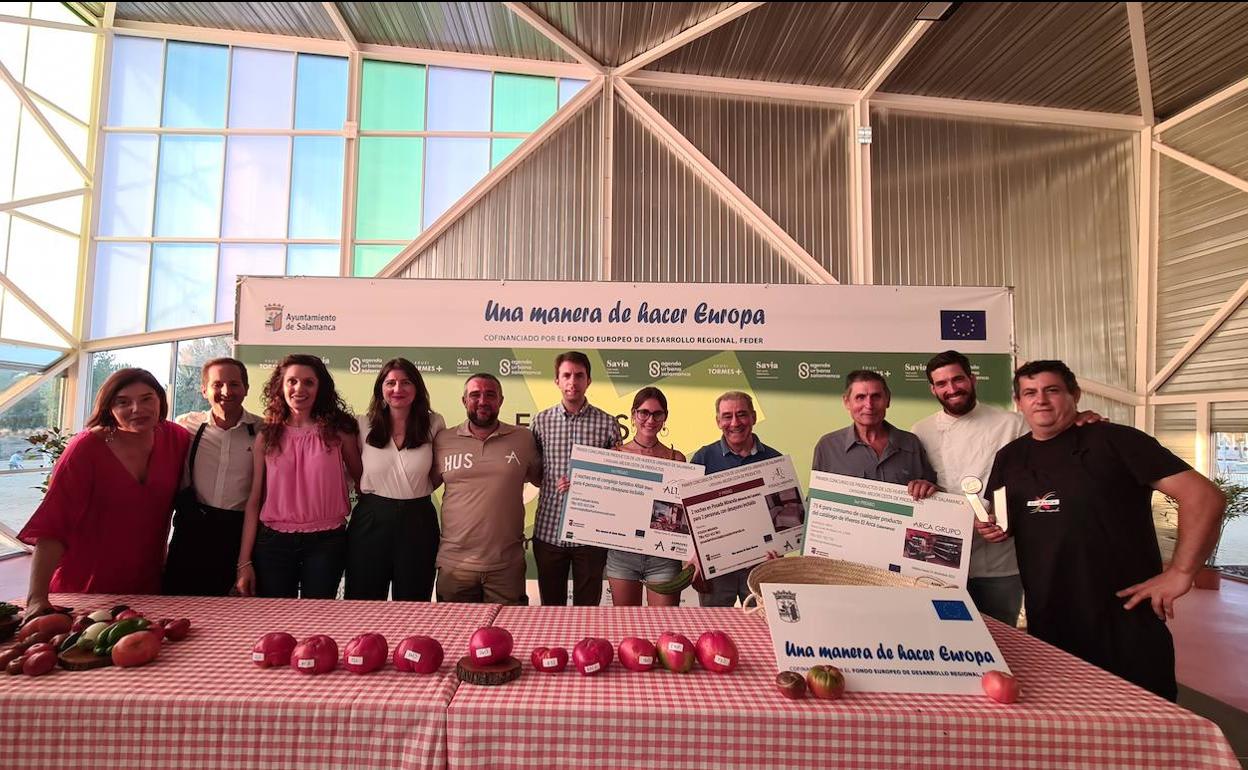 Los ganadores de la primera edición del Concurso de Productos de los Huertos Urbanos.
