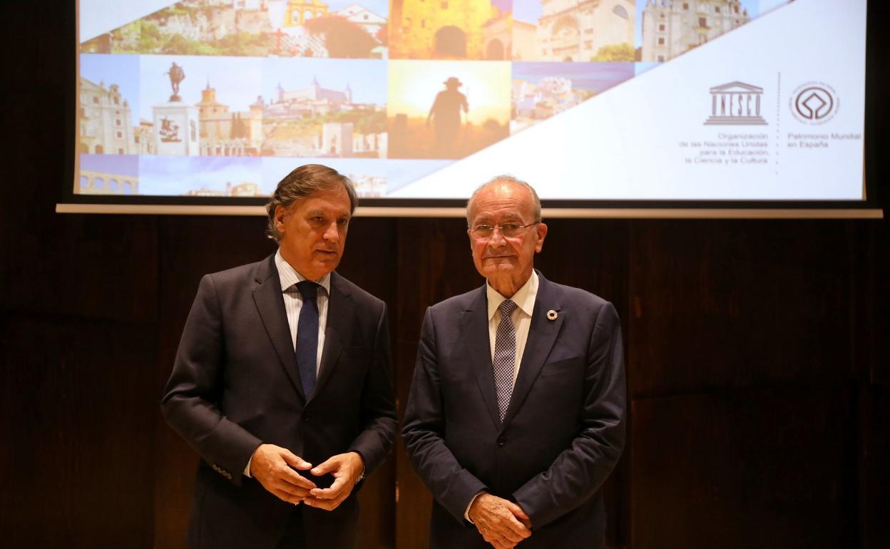El alcalde de Salamanca, junto a Francisco de la Torre, alclade de Málaga. 