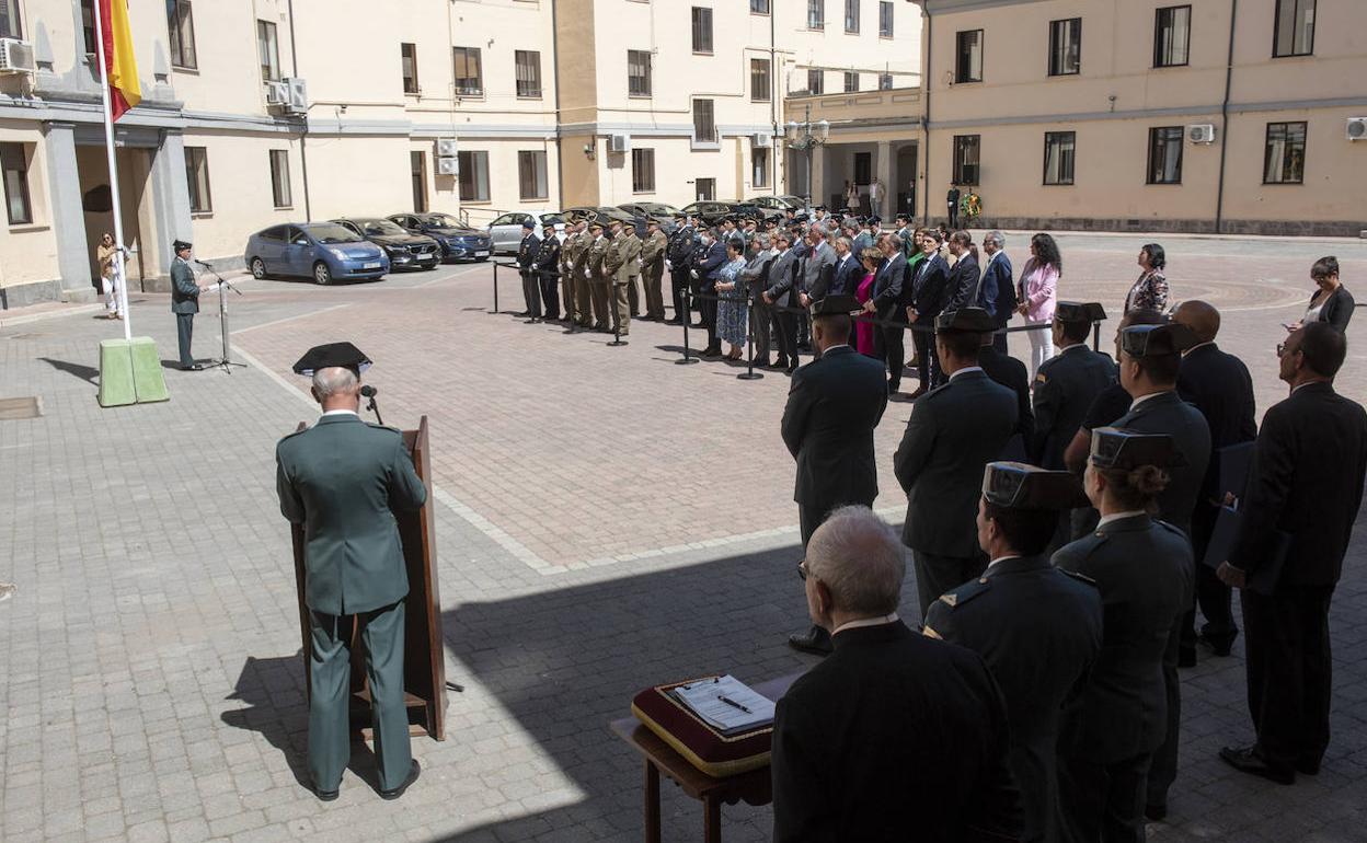 Acto de conmemoración de la creación de la Guardia Civil celebrado en Segovia.