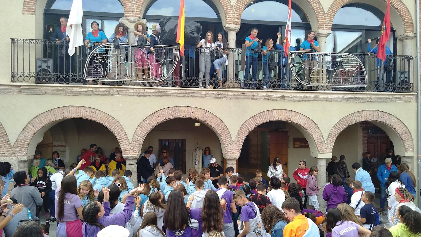Encierro campero celebrado este miércoles por la tarde en Olmedo.