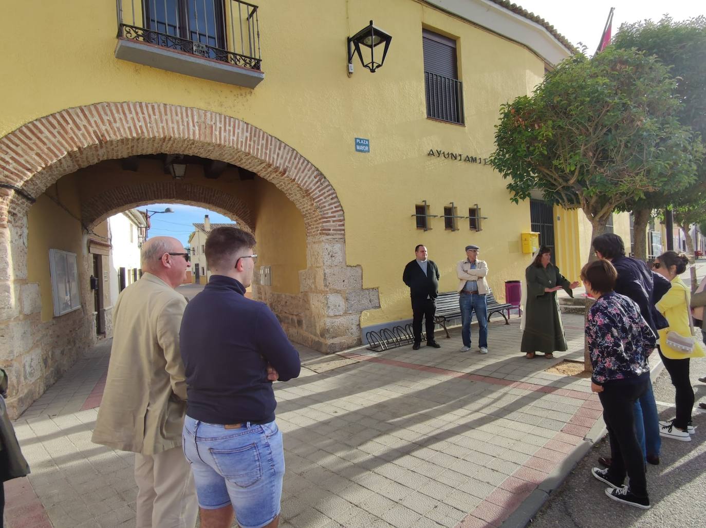 Participantes en la ruta cultural musicalizada que se celebró en la tarde del viernes 