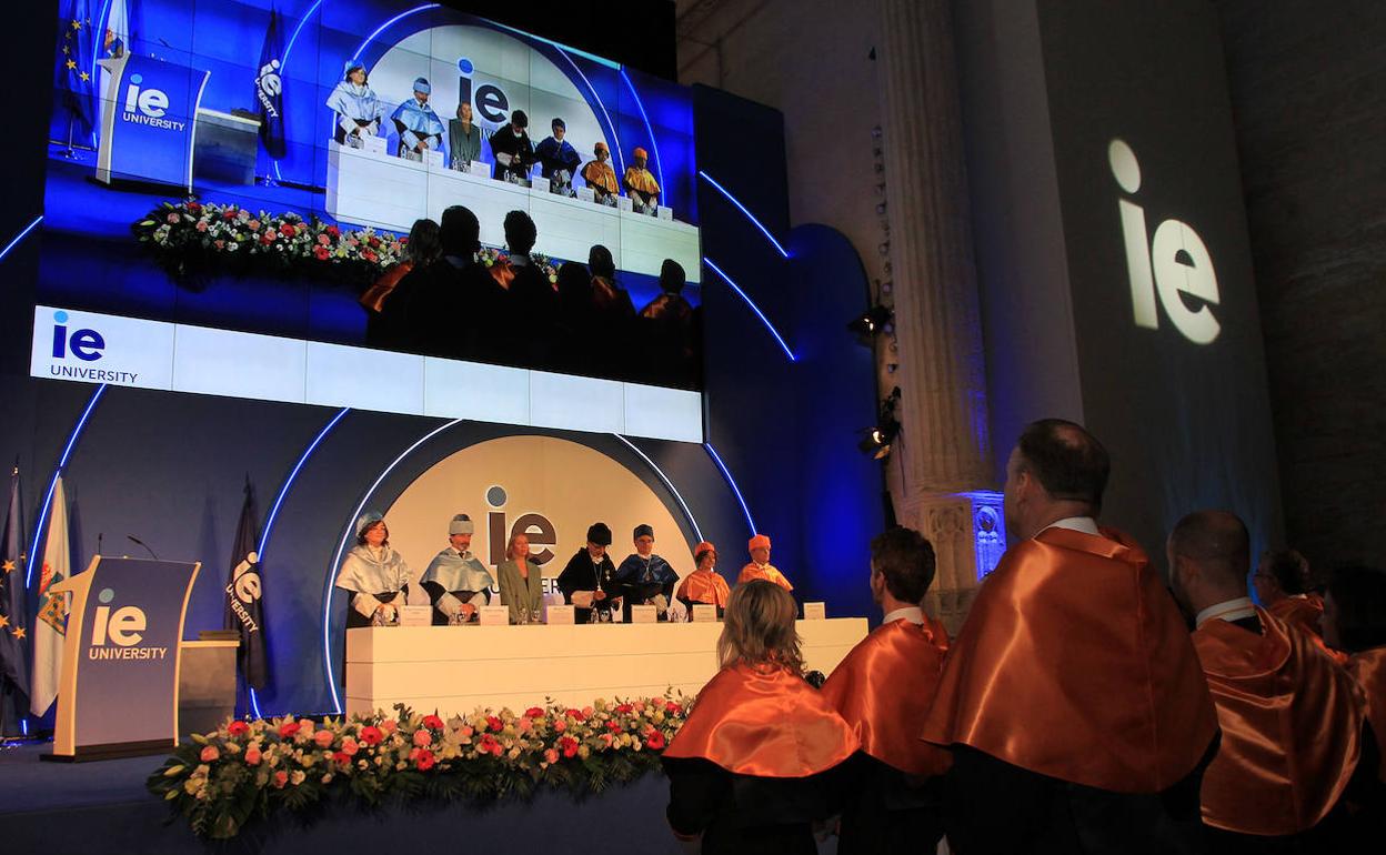 Acto oficial de inauguración del curso en el campus de IE University en Segovia. 