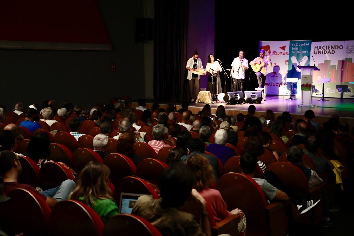 Fotos: Acto público de partidos de izquierdas de Valladolid para el nuevo curso político