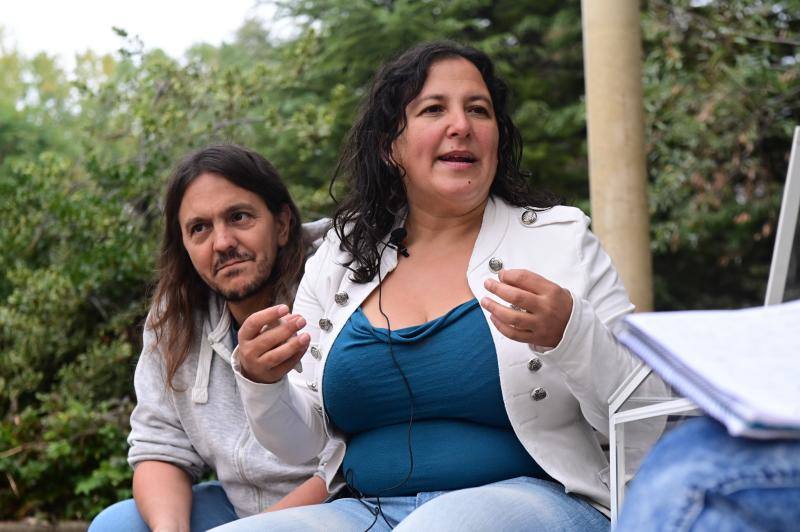 Mónica de la Fuente junto a su pareja, José Ignacio Carretero. 