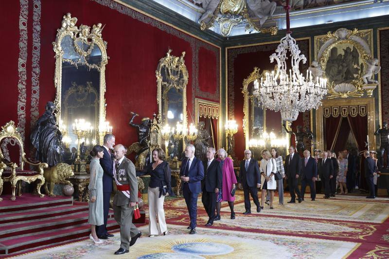 Vista general de la sala de audiencias en el Palacio Real. 