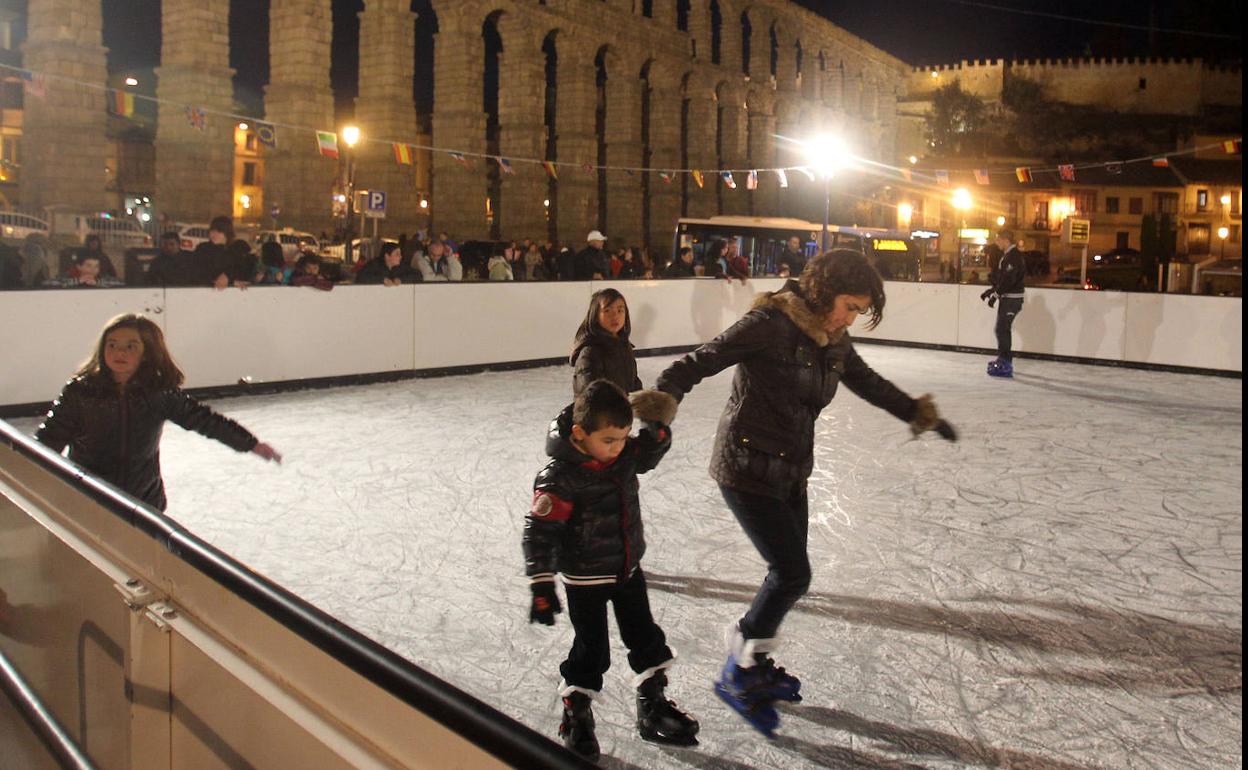 Psita de hielo de la plaza Oriental en 2011. 