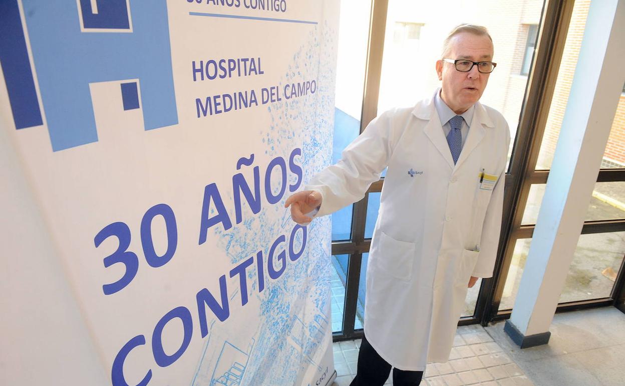 El doctor Vadillo, en el 30 aniversario del hospital de Medina en 2017. 