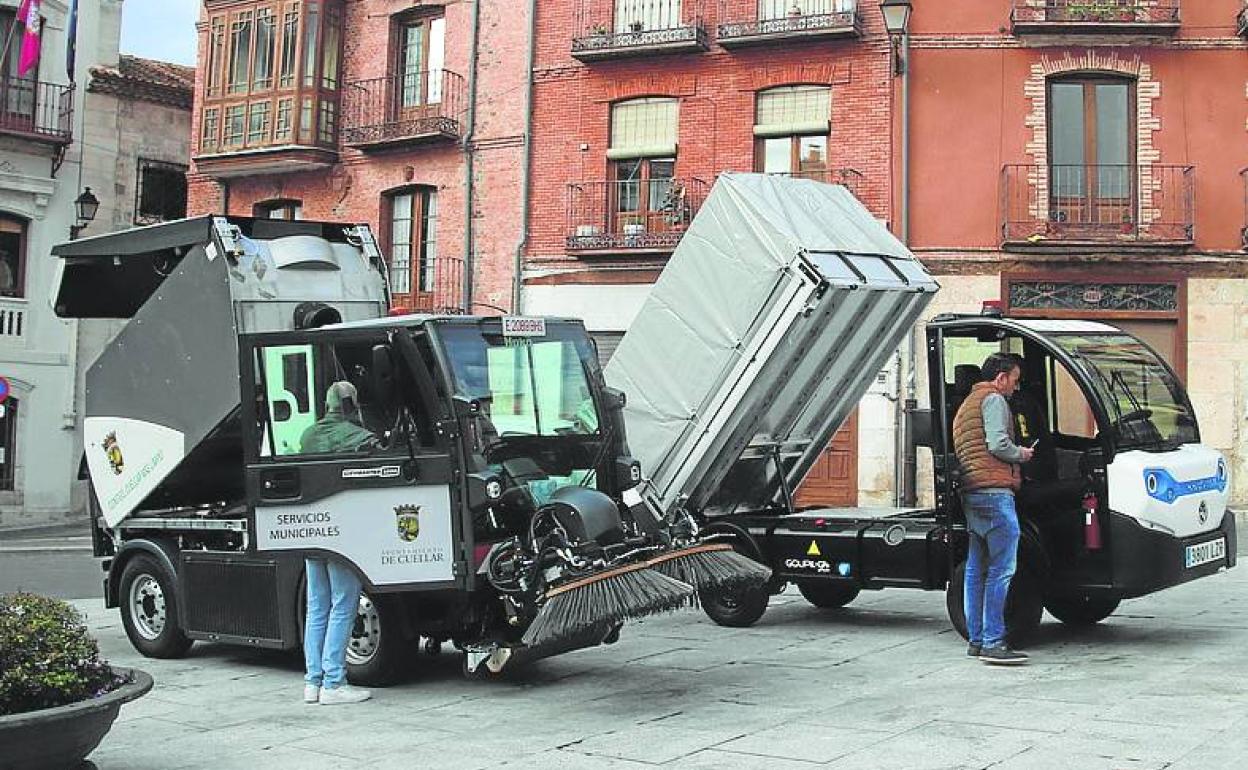 Nueva barredora que se incorpora el servicio municipal de Cuéllar. 