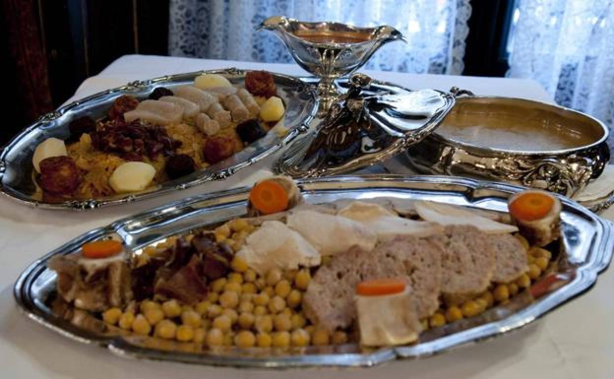 Cocido madrileño del Lhardy. 