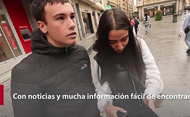 Dos jóvenes salmantinos ofrecen su visión sobre Salamancahoy. 