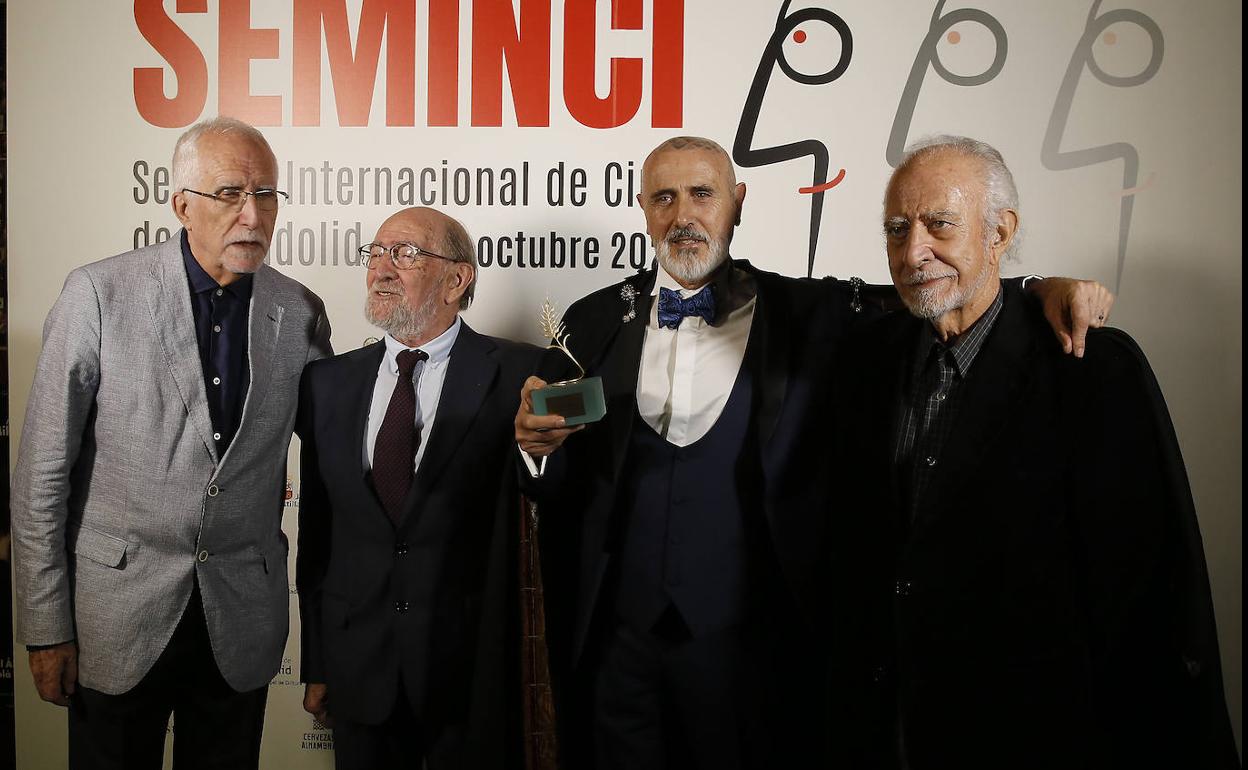 Mateo Díez, Javier Muñiz, Chema Sarmiento y José María Merino.