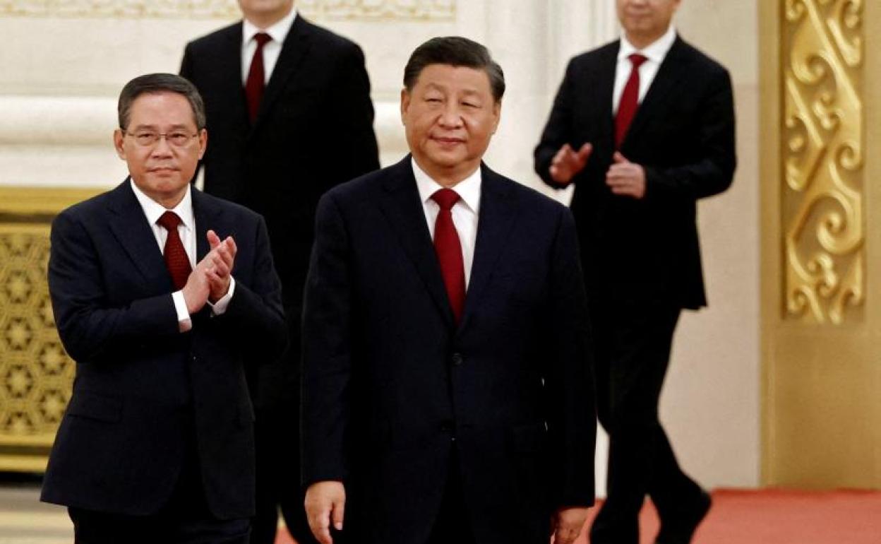 Xi Jinping, en el Gran Salón del Pueblo en Beijing. 