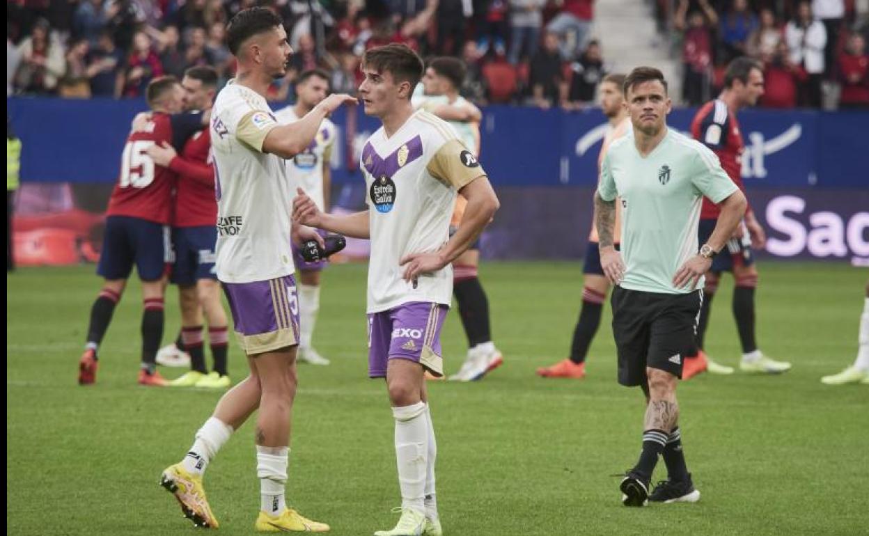 Fresneda y Javi Sánchez tras consumarse el desastre en pamplona 