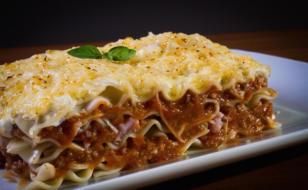 Una lasaña, en una imagen de archivo 