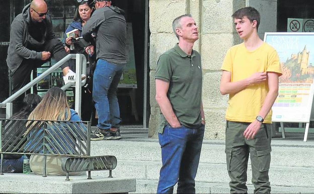 En manga corta en pleno otoño. 