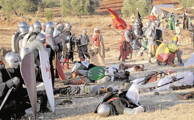 Recreación actual de la batalla de Las Navas de Tolosa. 