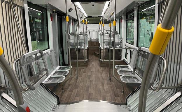 Interior de los nuevos autobuses.