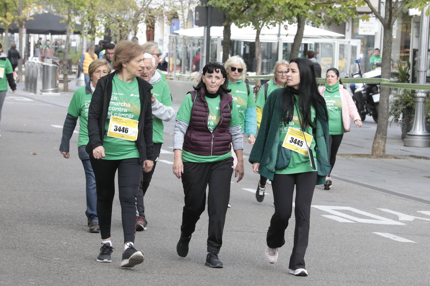 Fotos: La marcha contra el cáncer llena Valladolid de verde