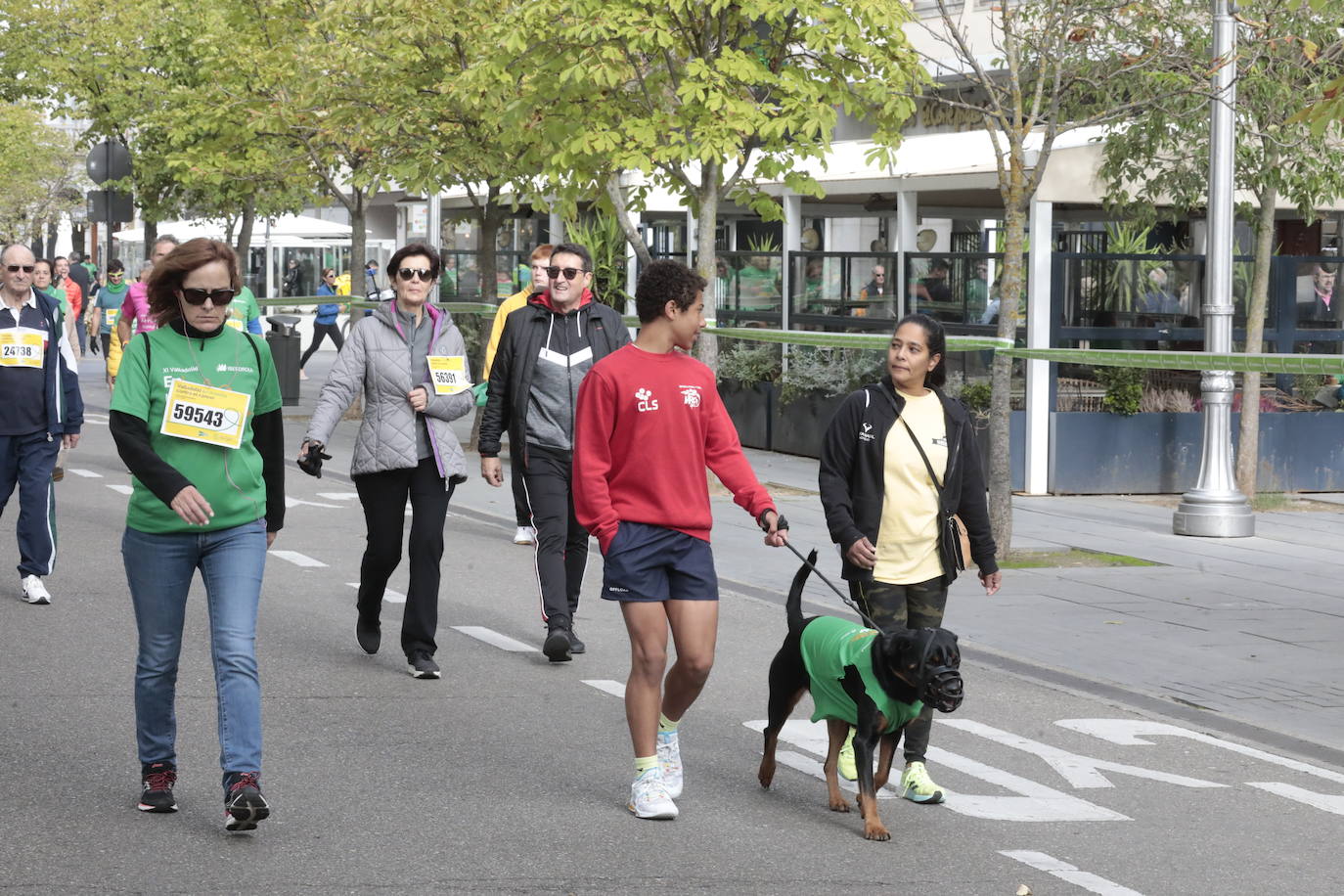 Fotos: La marcha contra el cáncer llena Valladolid de verde