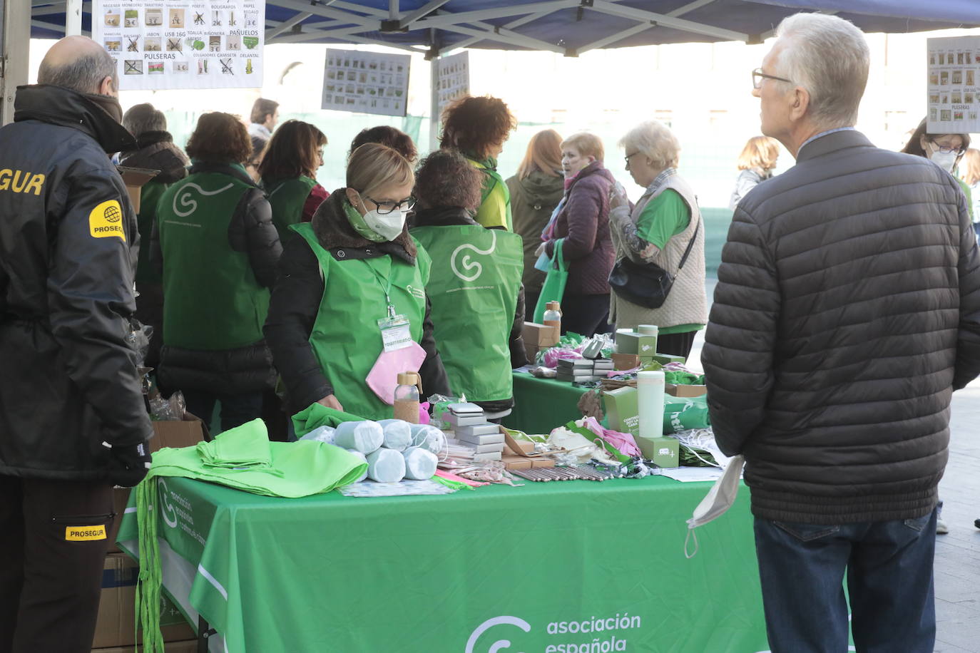 Fotos: La marcha contra el cáncer llena Valladolid de verde