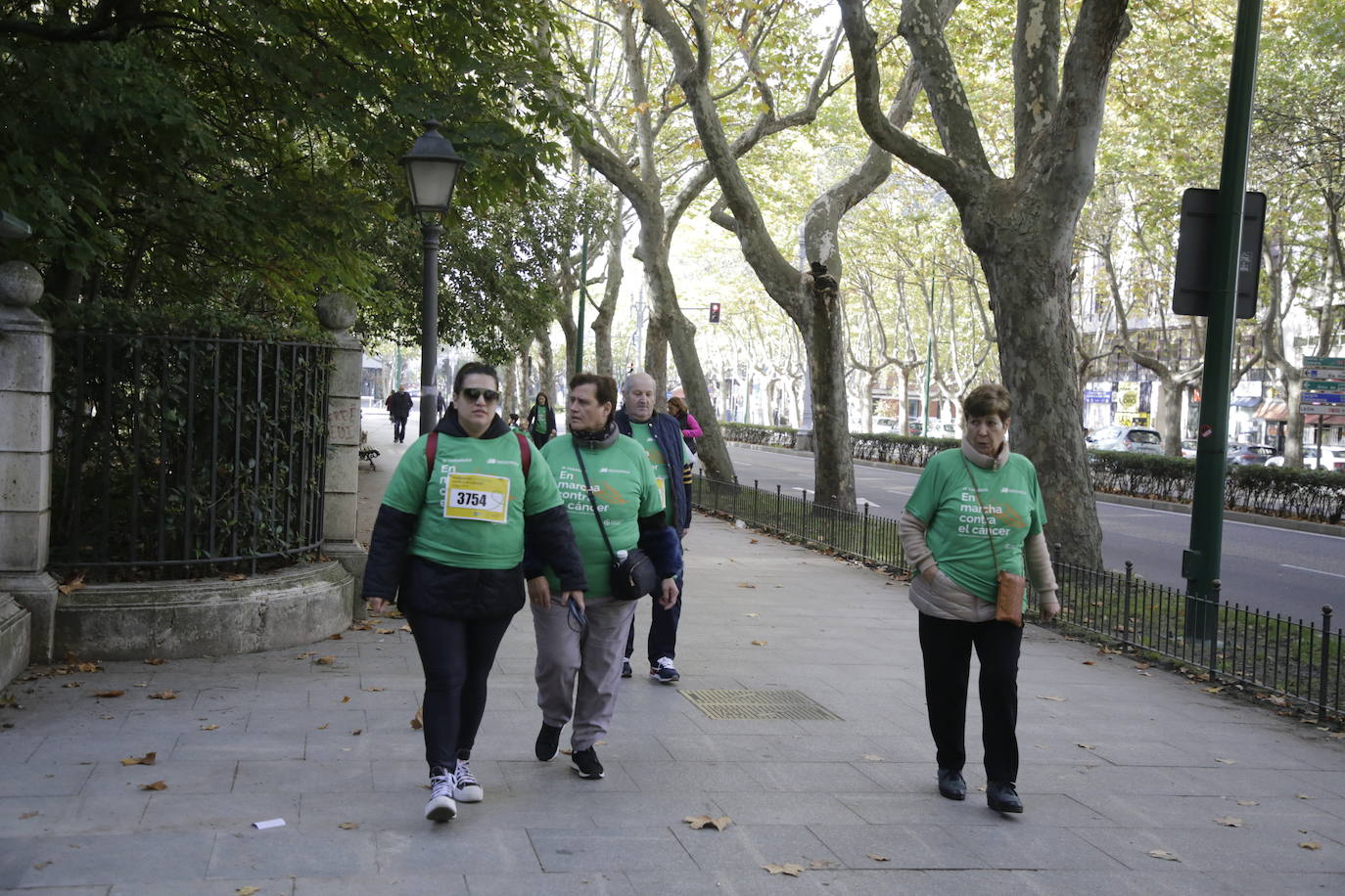 Fotos: La marcha contra el cáncer llena Valladolid de verde