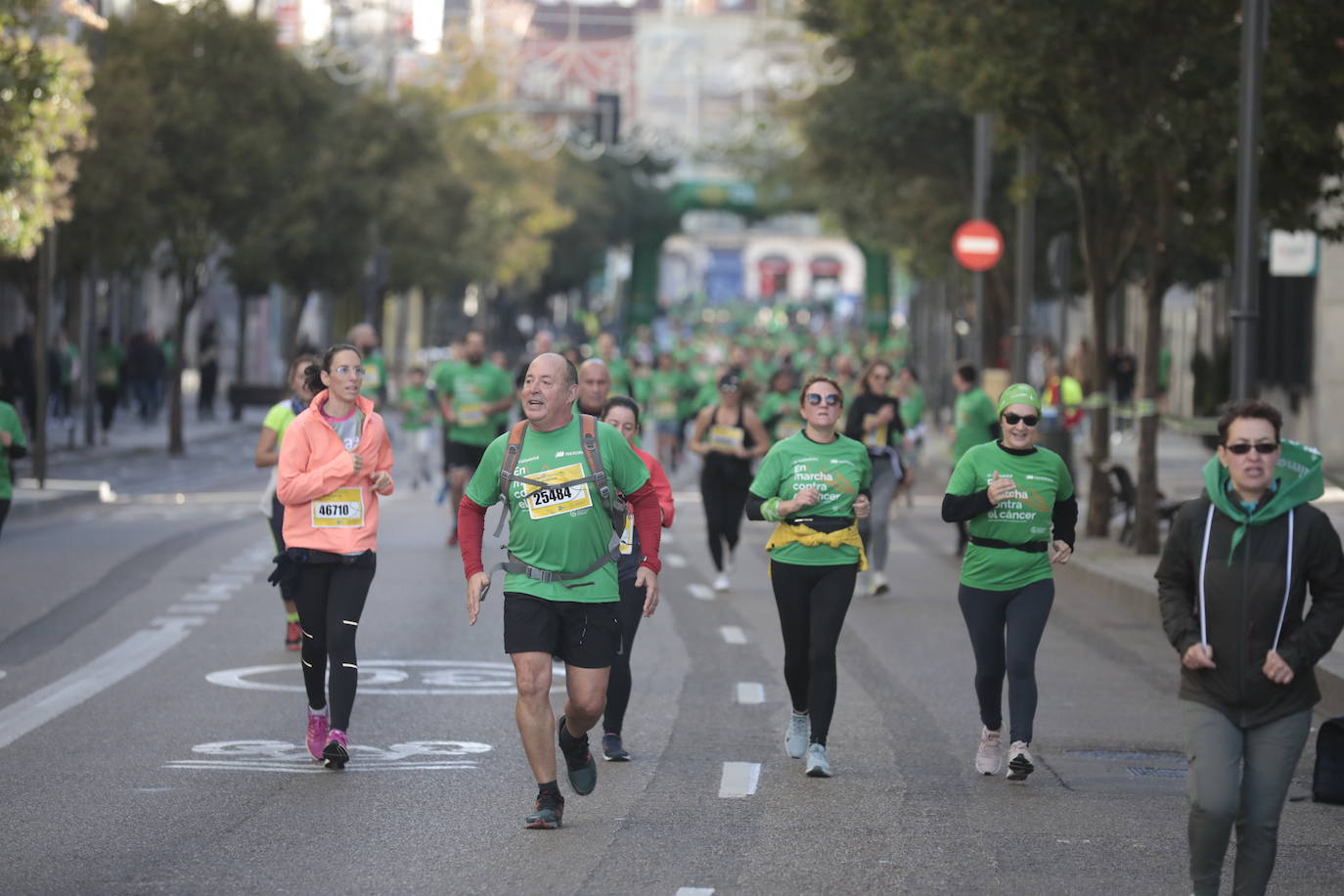 Fotos: La marcha contra el cáncer llena Valladolid de verde