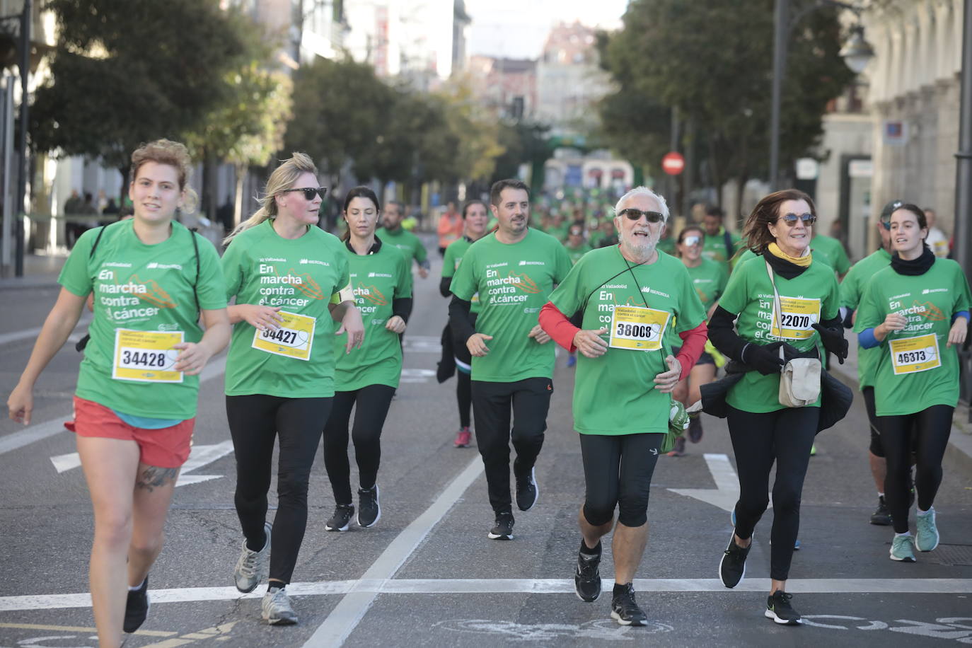 Fotos: La marcha contra el cáncer llena Valladolid de verde