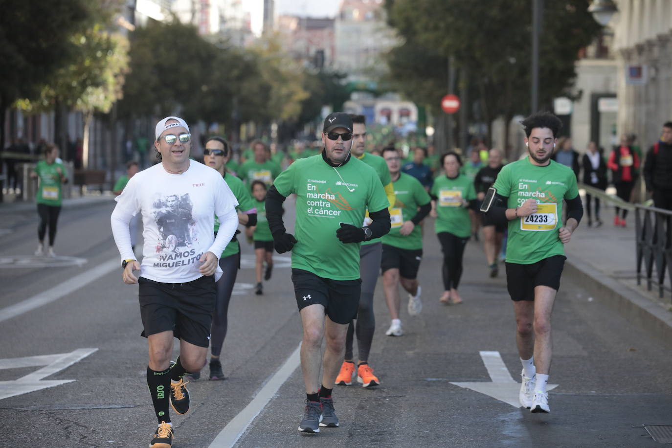 Fotos: La marcha contra el cáncer llena Valladolid de verde