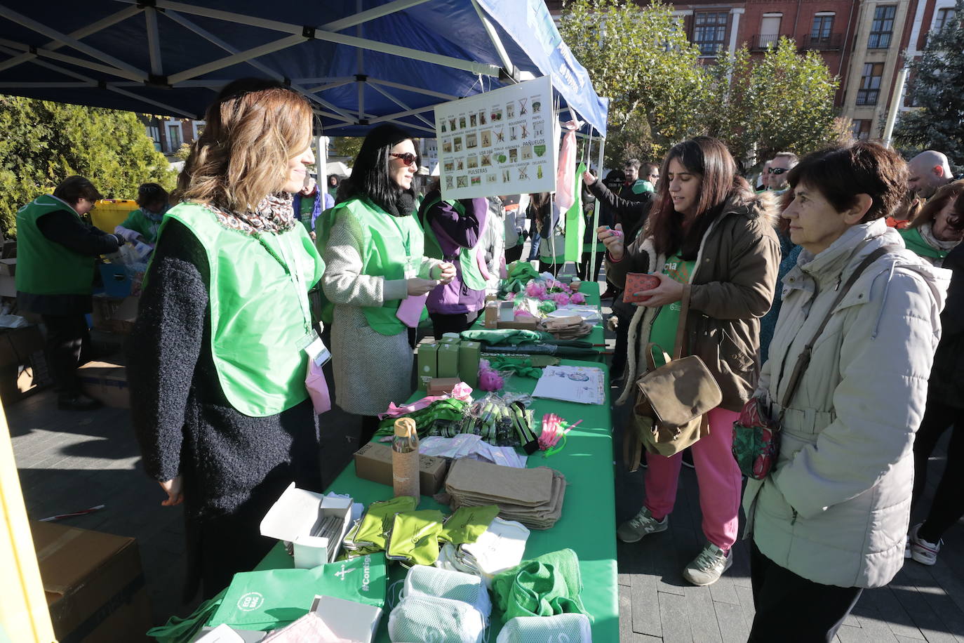 Fotos: La marcha contra el cáncer llena Valladolid de verde