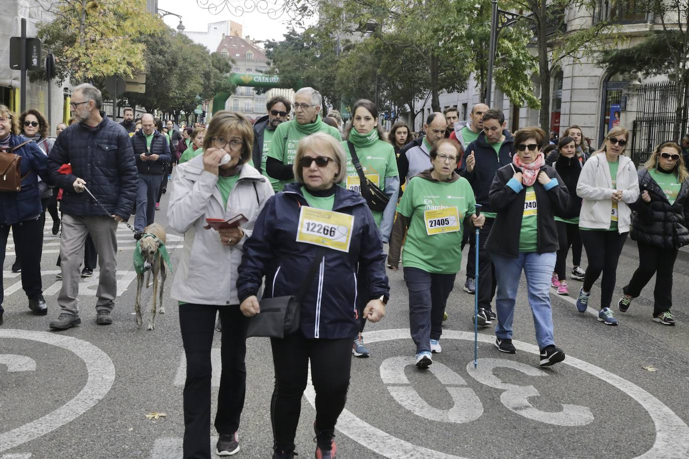 Fotos: La marcha contra el cáncer llena Valladolid de verde