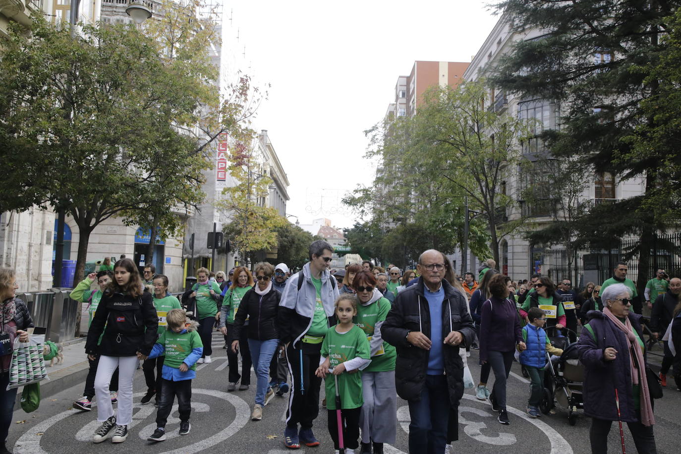 Fotos: La marcha contra el cáncer llena Valladolid de verde