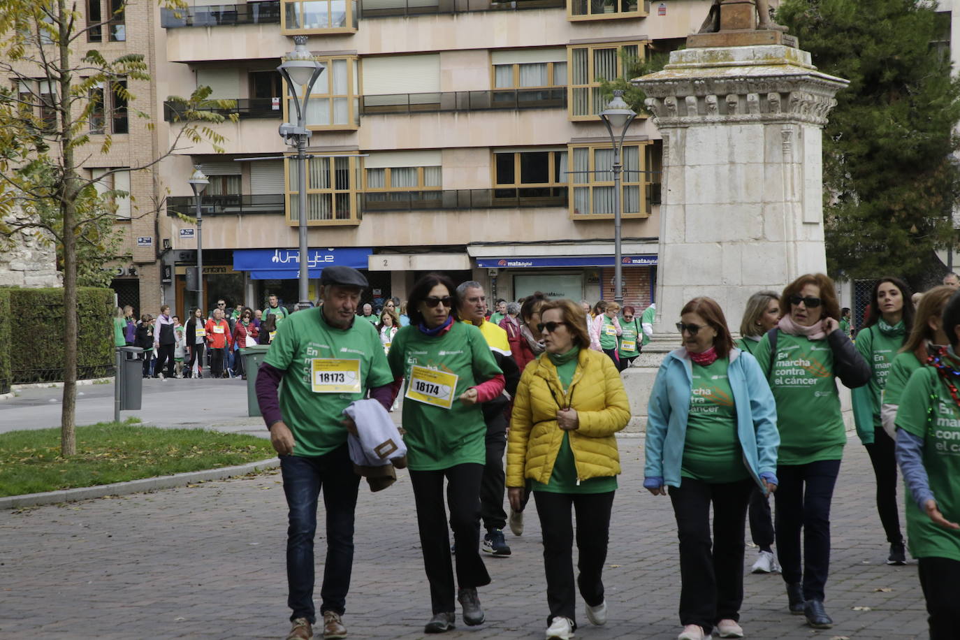 Fotos: La marcha contra el cáncer llena Valladolid de verde