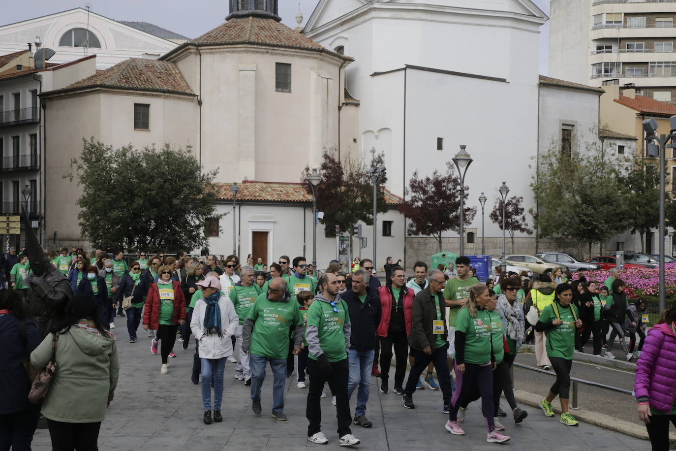 Fotos: La marcha contra el cáncer llena Valladolid de verde