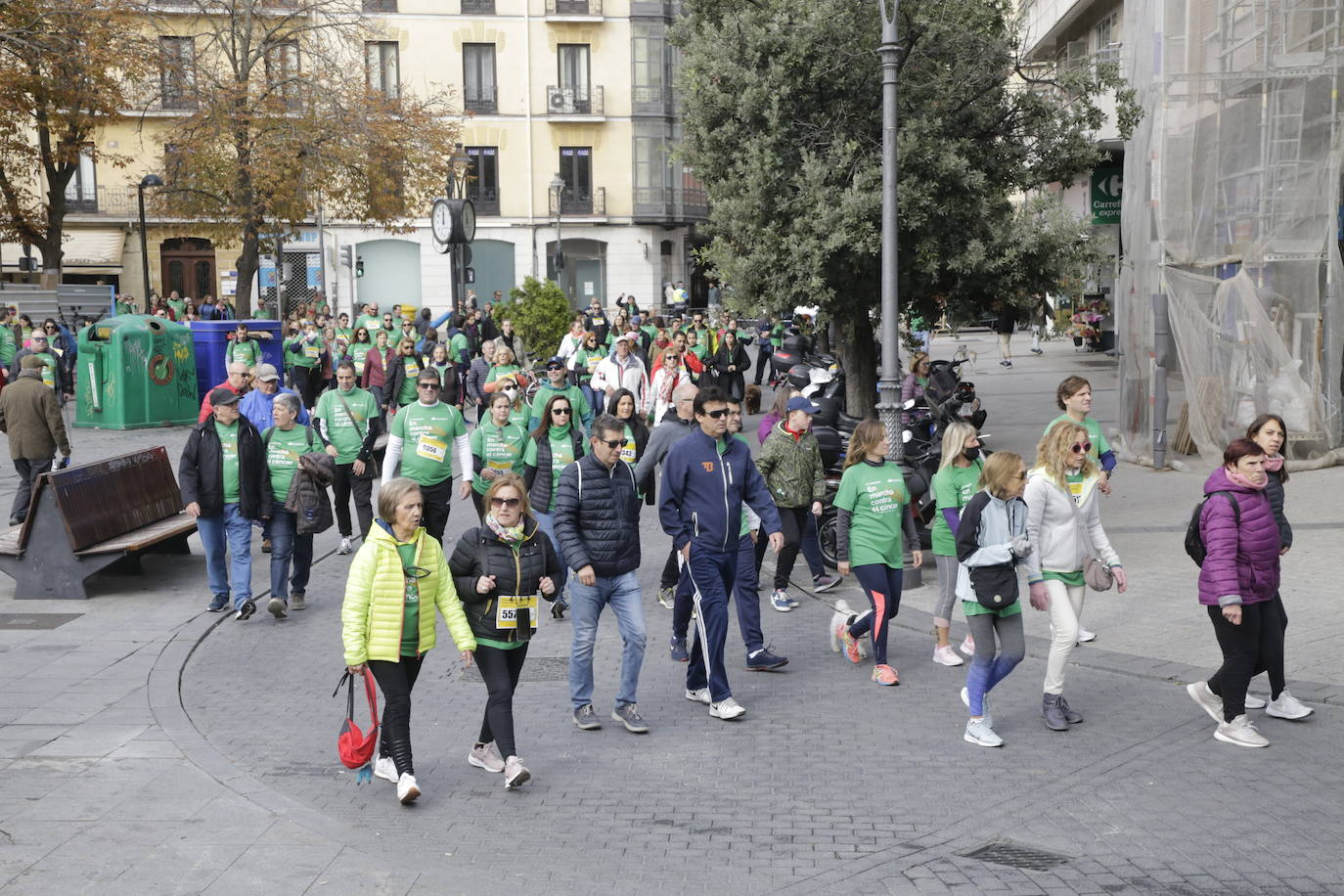 Fotos: La marcha contra el cáncer llena Valladolid de verde