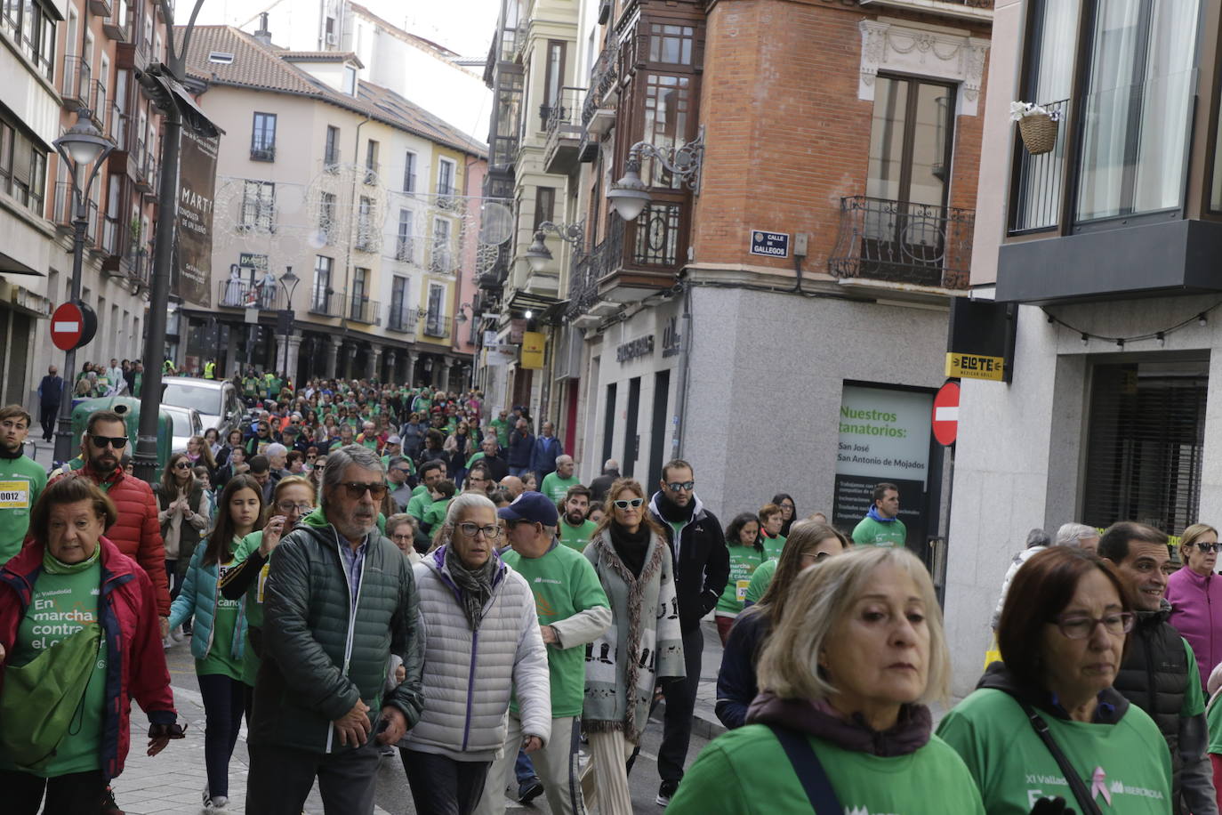 Fotos: La marcha contra el cáncer llena Valladolid de verde