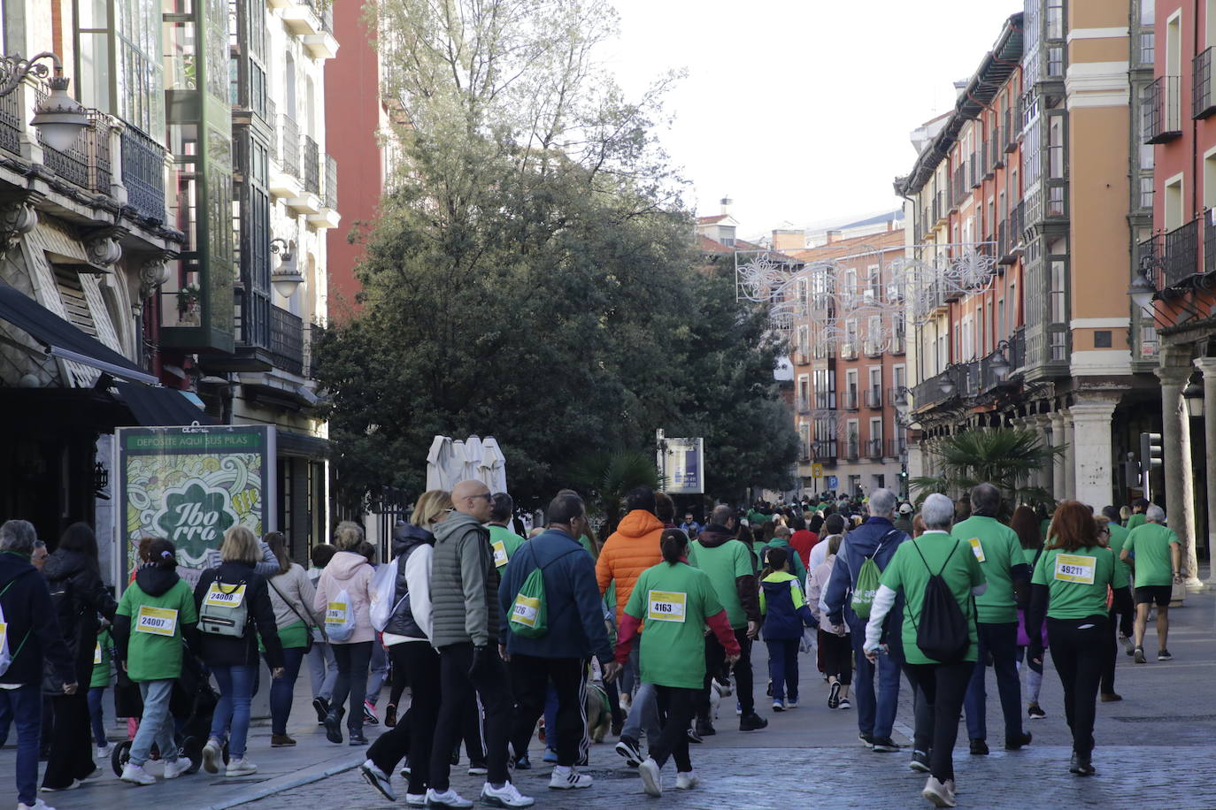 Fotos: La marcha contra el cáncer llena Valladolid de verde