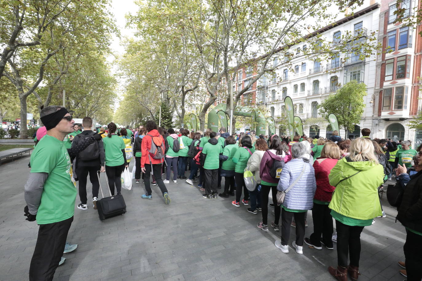 Fotos: La marcha contra el cáncer llena Valladolid de verde