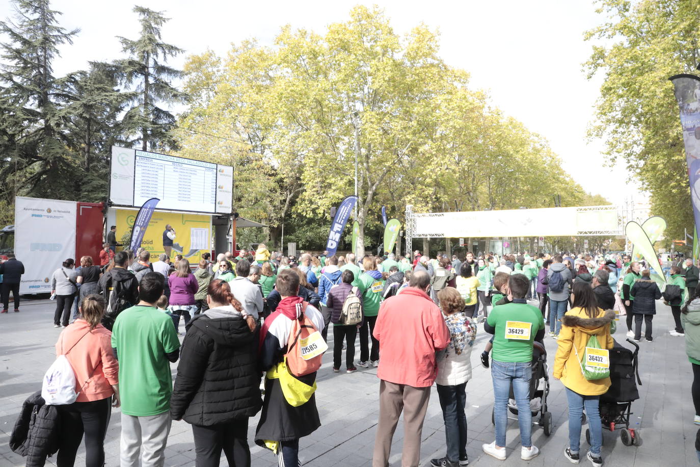 Fotos: La marcha contra el cáncer llena Valladolid de verde