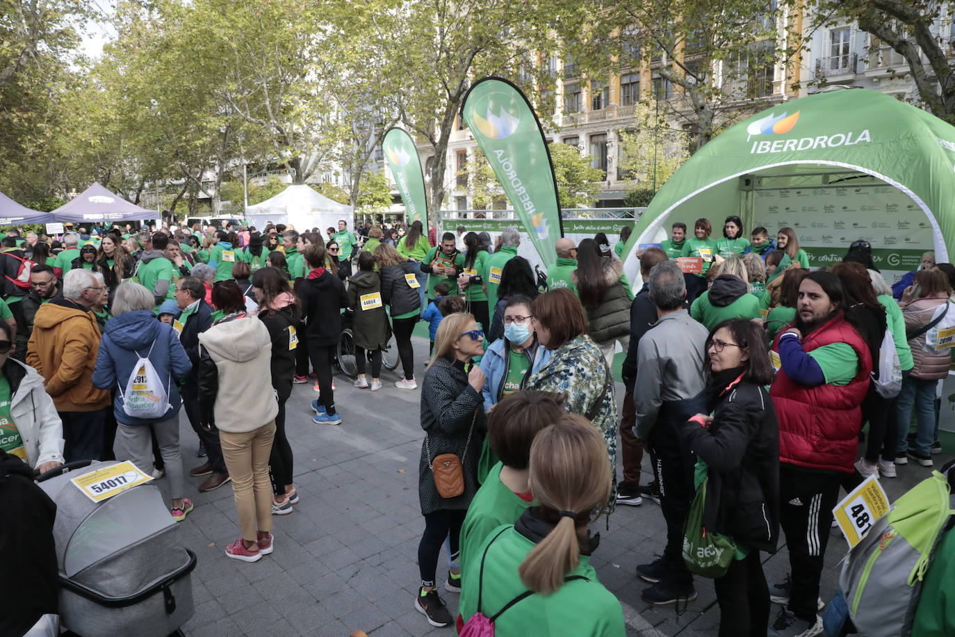 Fotos: La marcha contra el cáncer llena Valladolid de verde