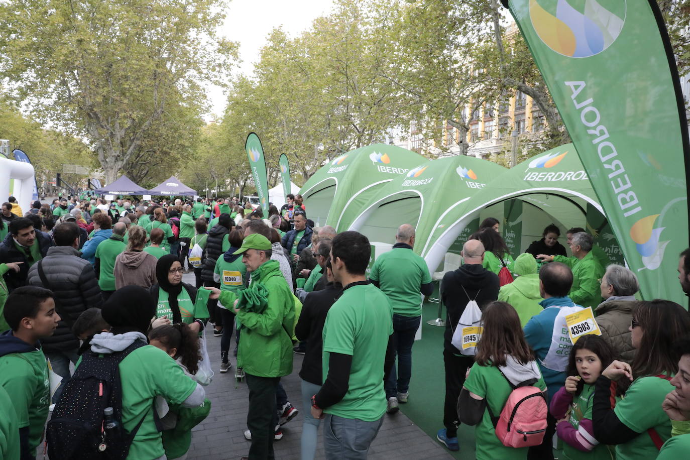 Fotos: La marcha contra el cáncer llena Valladolid de verde