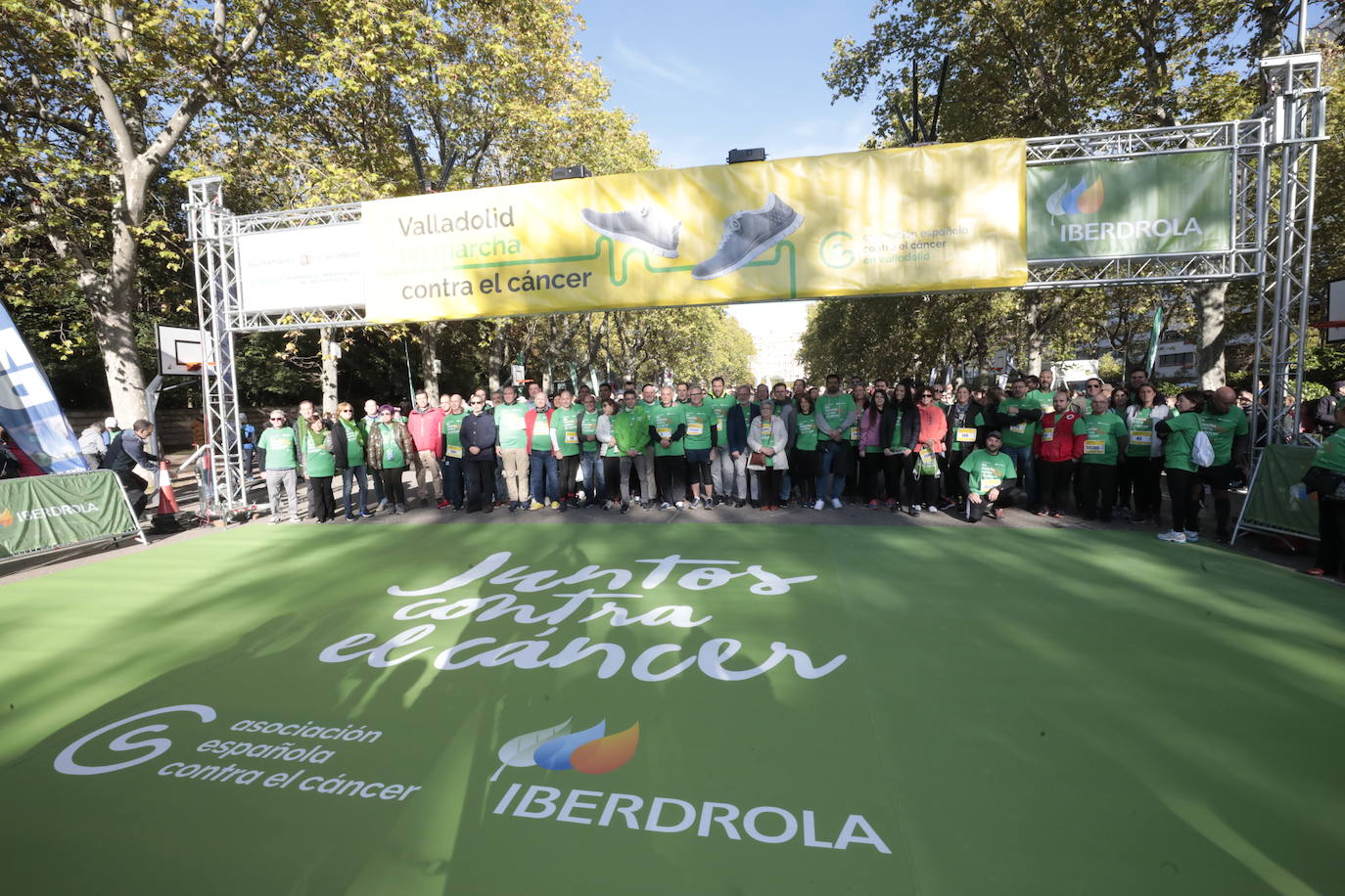 Fotos: La marcha contra el cáncer llena Valladolid de verde